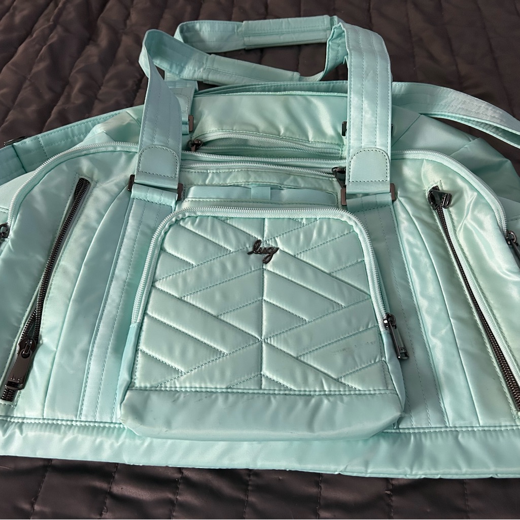 Light Blue Quilted Womens Bag Light Blue Quilted Womens Bag